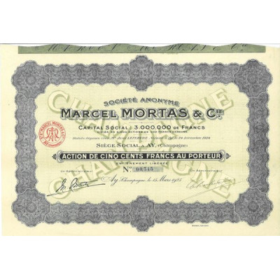 S.A. Marcel Mortas & Cie (Act 500 F)