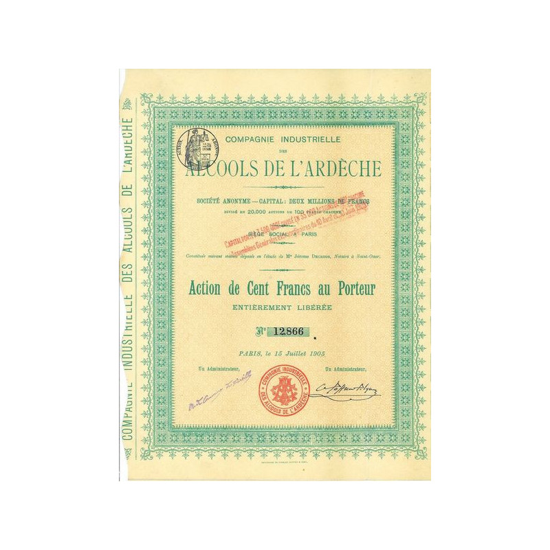 Cie Industrielle des Alcools de l'Ardèche