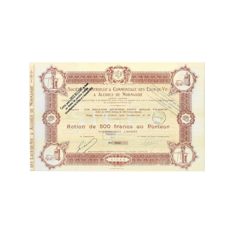 Sté Indus & Commerciale des Eaux-de-Vie & Alcools de Normandie