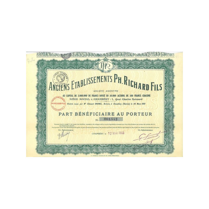 Anc Ets Ph. Richard Fils