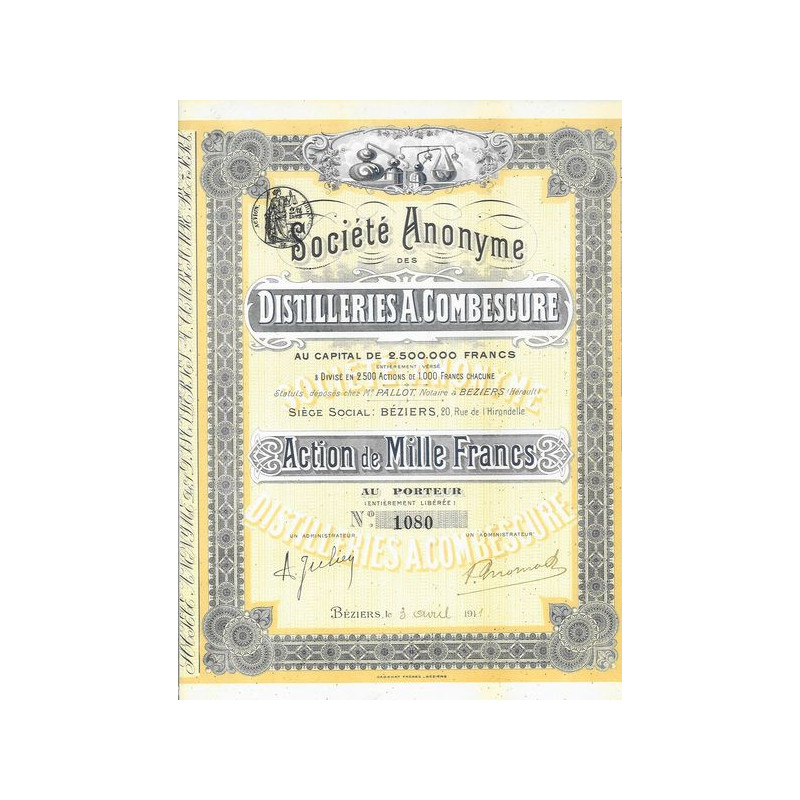 S.A. des Distilleries A. Combescure