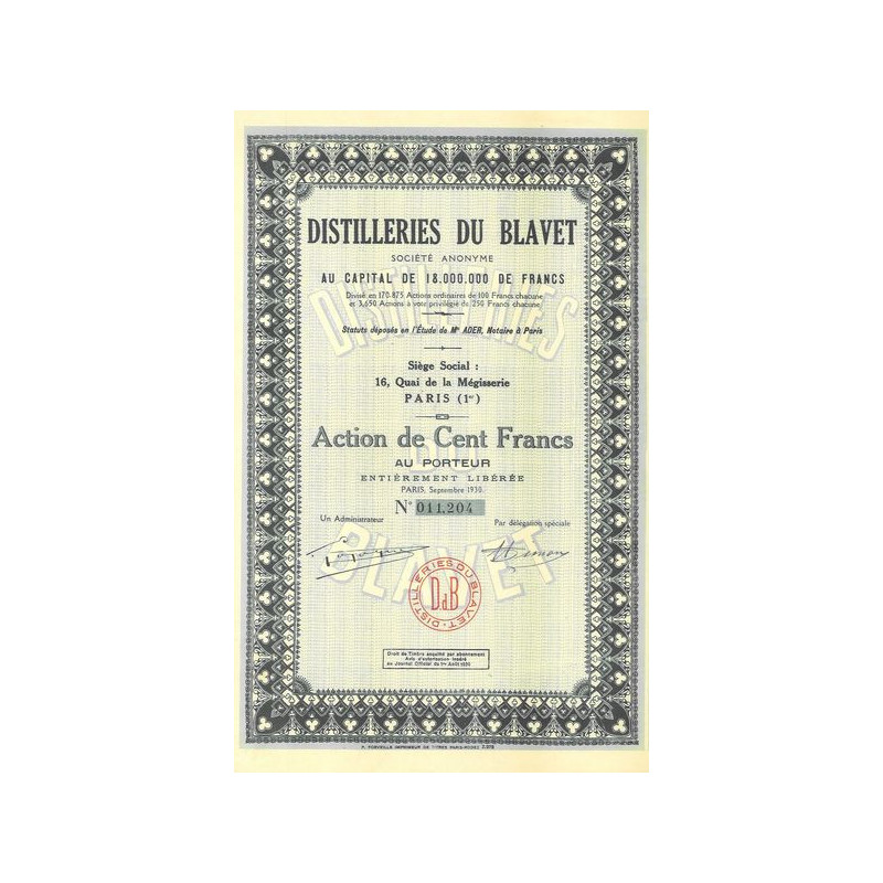 Distilleries du Blavet (1 Act)