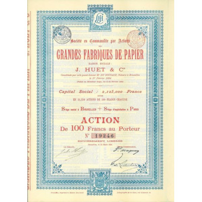 Grandes Fabriques de Papier J. Huet & Cie