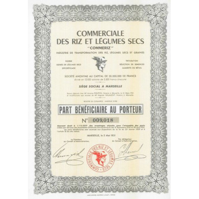 Commerciale des Riz et Légumes Secs "Commeriz"