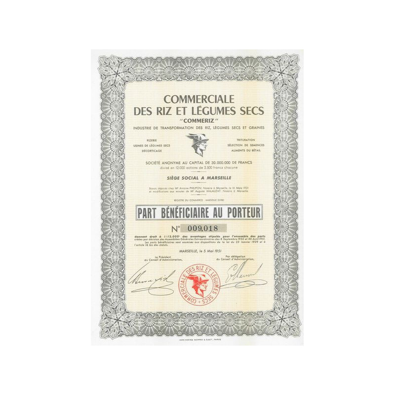 Commerciale des Riz et Légumes Secs "Commeriz"