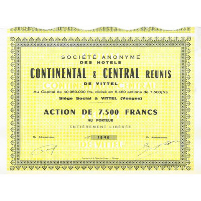 S.A. des Hôtels Continental & Central Réunis de Vittel