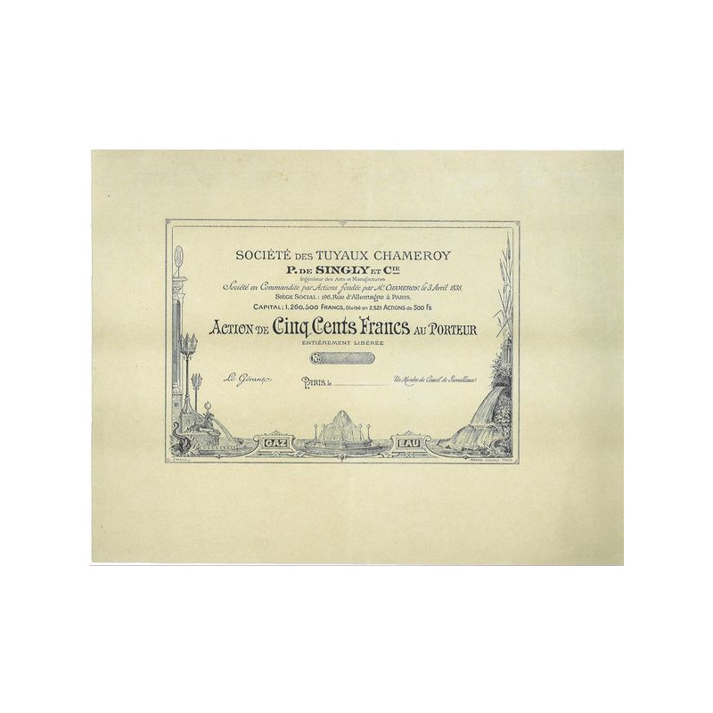 Sté des Travaux Chameroy P. de Singly et Cie