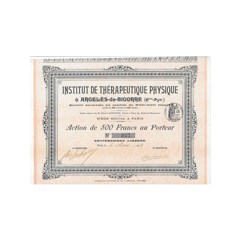 Institut de Thérapeutique Physique à Argelès-de-Bigorre (Htes-Pyr)