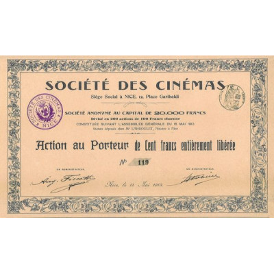 Sté des Cinémas