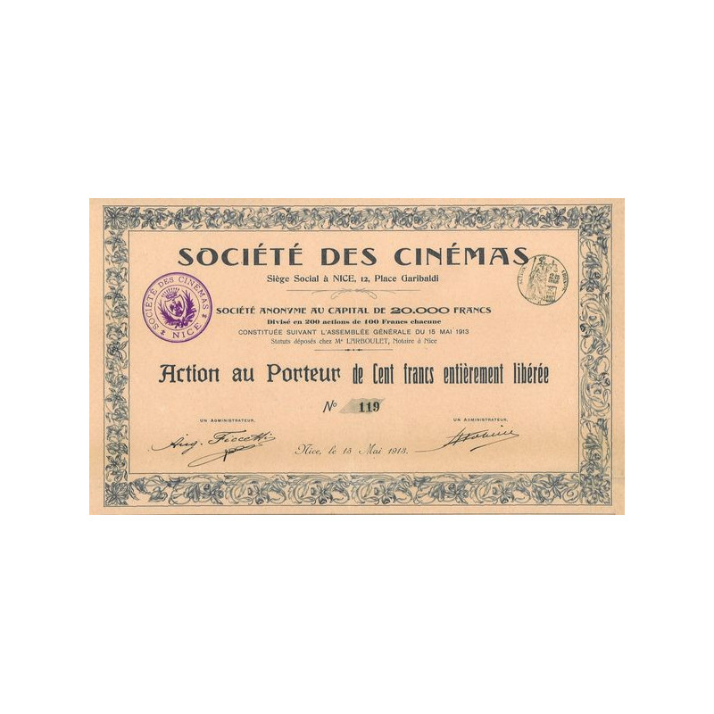 Sté des Cinémas