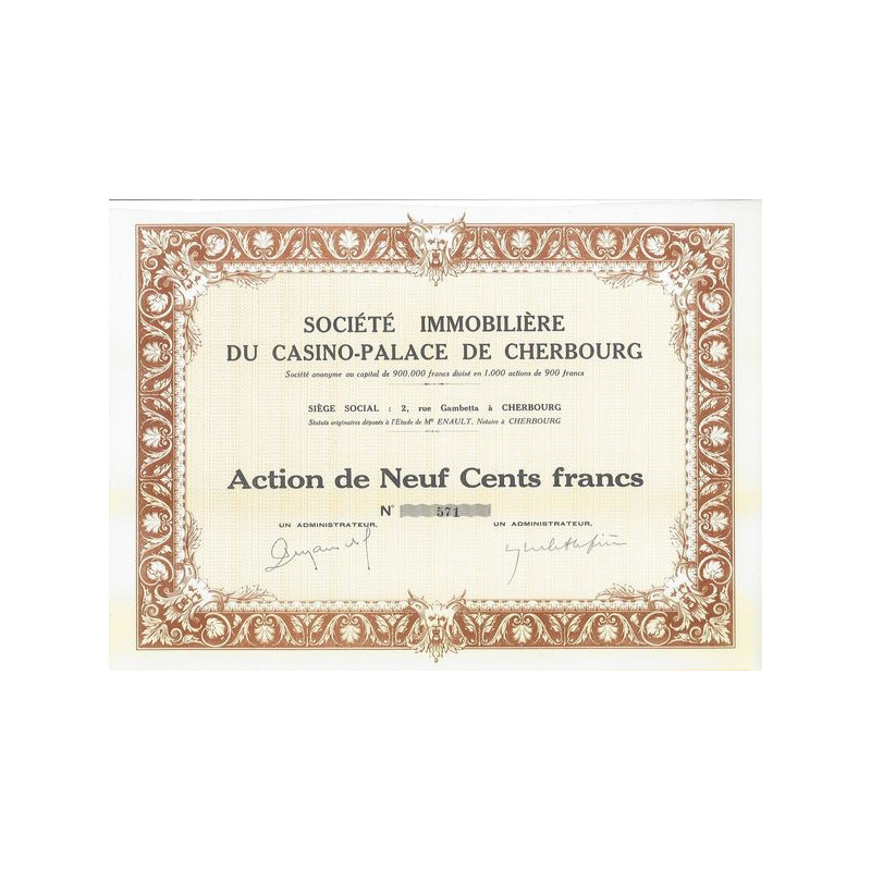 Sté Immobilière du Casino-Palace de Cherbourg