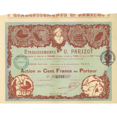 Ets U. Parizot (Act 100 F )(Modele 1)