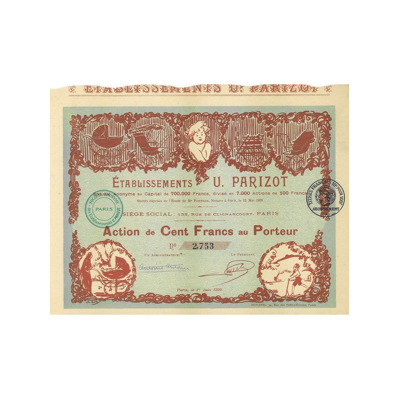 Ets U. Parizot (Act 100 F )(Modele 1)