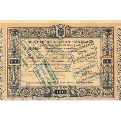 Sté de l'Union Générale (100 F)