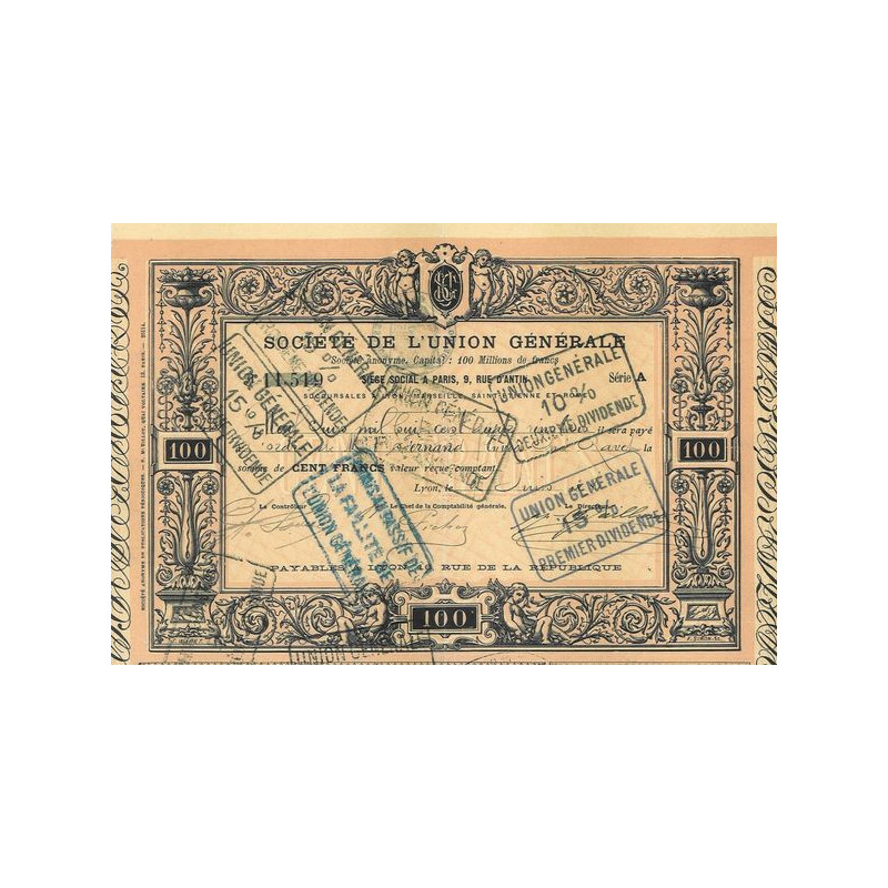 Sté de l'Union Générale (100 F)