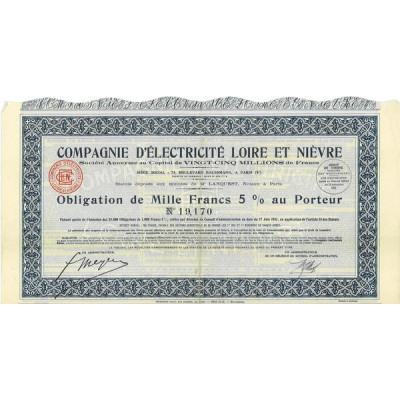 Cie d'Electricité Loire et Nièvre