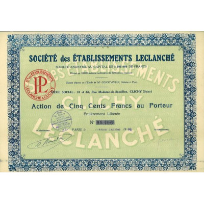 Sté des Ets Leclanché