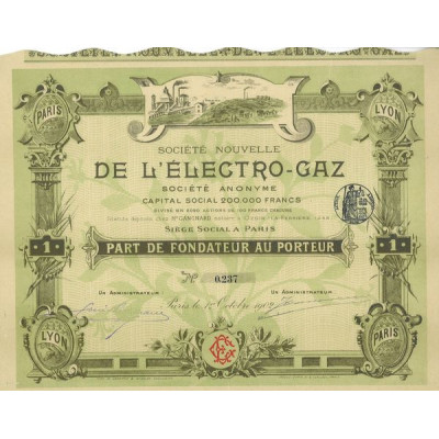 Sté Nlle de l'Electro-Gaz