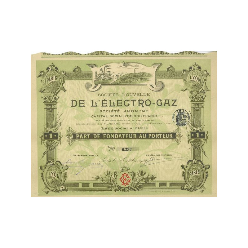 Sté Nlle de l'Electro-Gaz