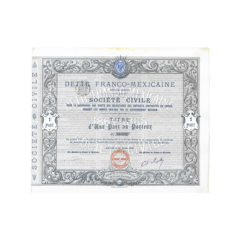 Dette Franco-Mexicaine 1864-1865