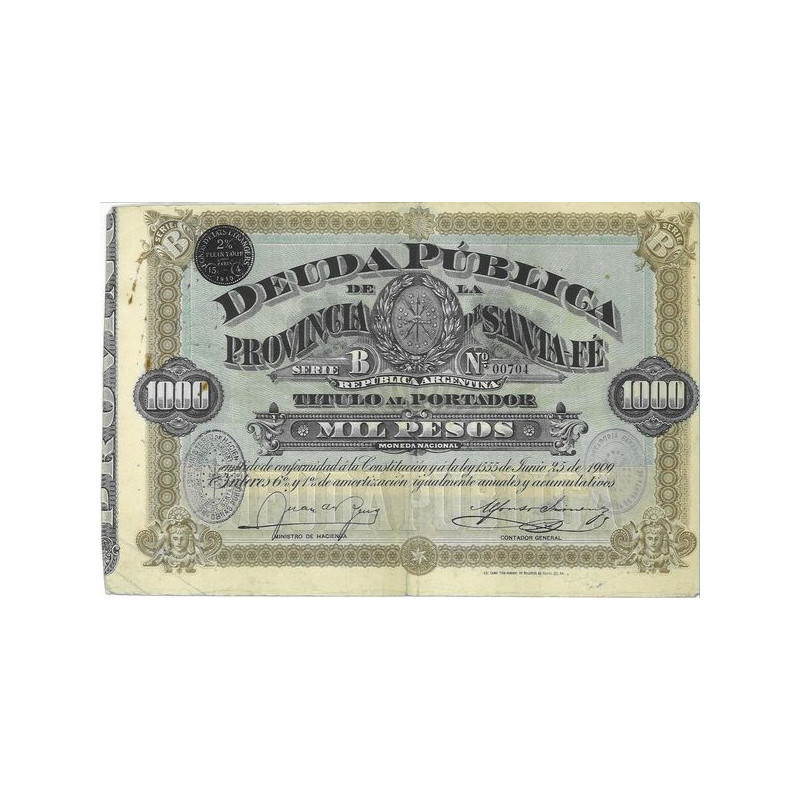 Deuda Publica de la Provincia de Santa-Fé