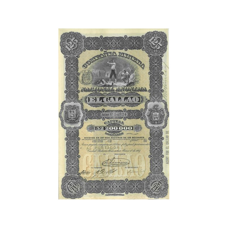 Cia Minera Nacional Anonima El Callao (01 Ac)