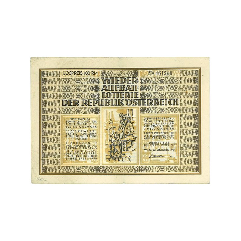 Wieder Aufban Lotterie der Republik Österreich