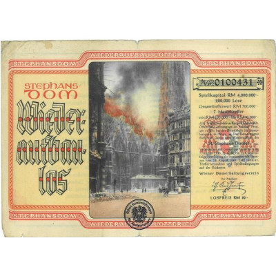 StephansDom Wieder Aufban Lotterie