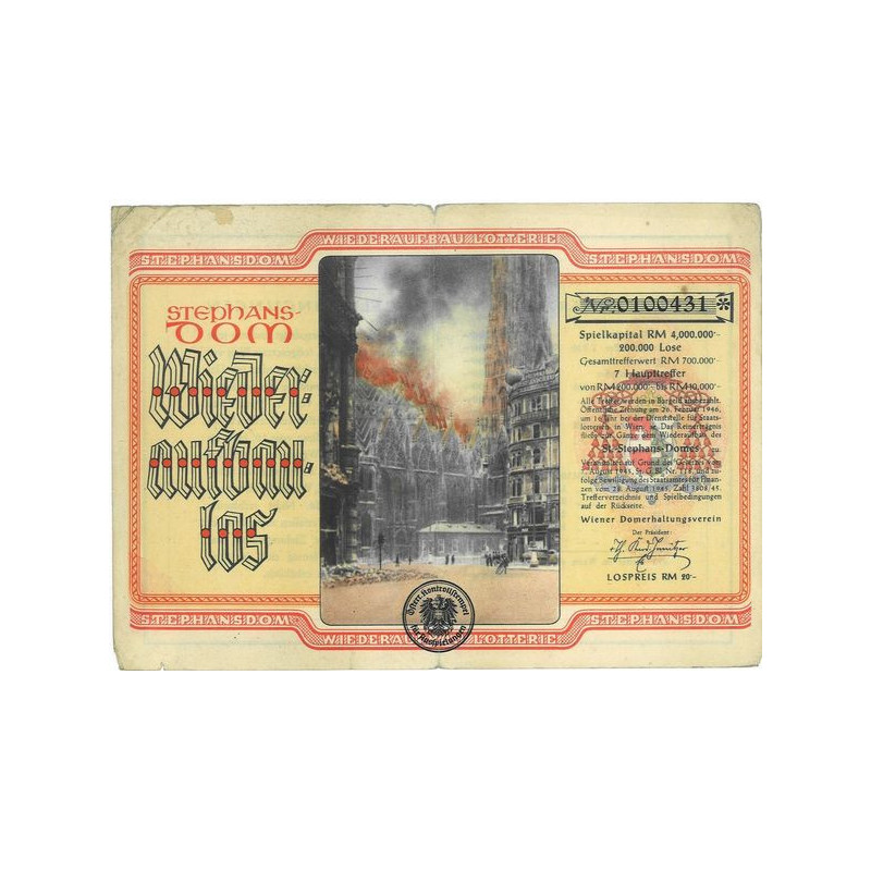 StephansDom Wieder Aufban Lotterie