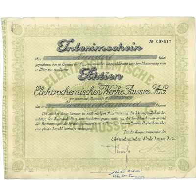 Elektrochemischen Werke Aussee A.-G.