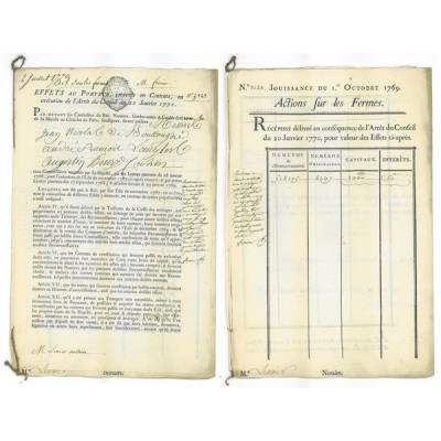 Action sur les Fermes (1000 livres)