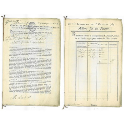 Action sur les Fermes (4000 livres)