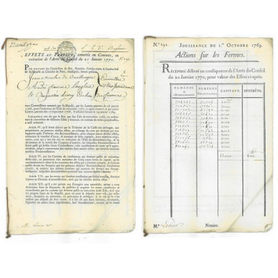 Action sur les Fermes (12000 livres)