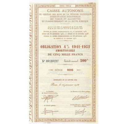 Caisse Autonome de Gestion des Bons de la Défense Nationale d'Exploitation Industrielle des Tabacs et Allumettes et d'Amortissem