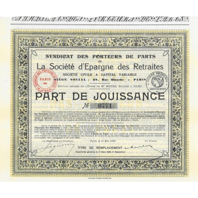 Syndicat des Porteurs de Parts de la Société d'Epargne des Retraites
