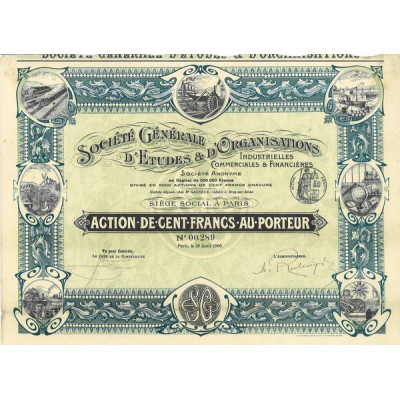 Sté Gale d'Etudes & d'Organisations Industrielles Commerciales & Financières