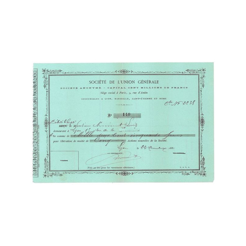 Sté de l'Union Générale