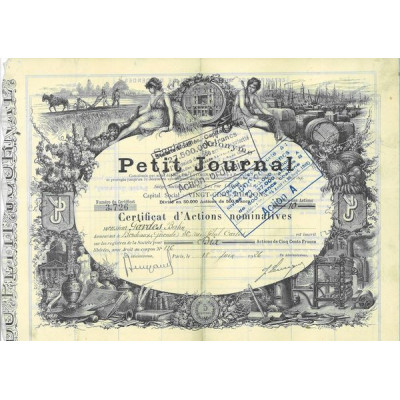 S.A. du Petit Journal (Certif)