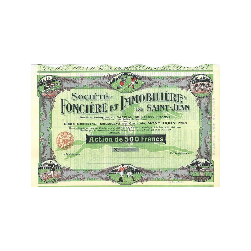 Sté Foncière et Immobilière de Saint-Jean (blanquette)(Act 500 F)