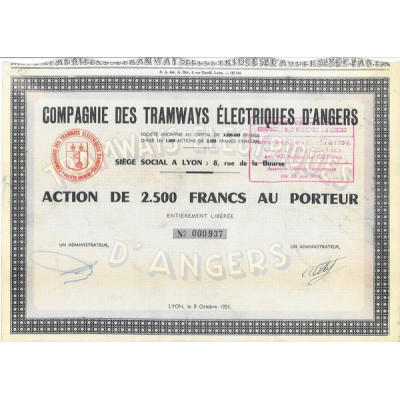 Cie des Tramways Electriques d'Angers
