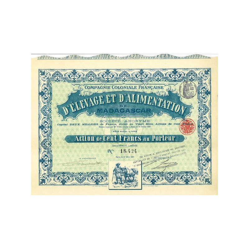 Cie Coloniale Française d'Elevage et d'Alimentation de Madagascar