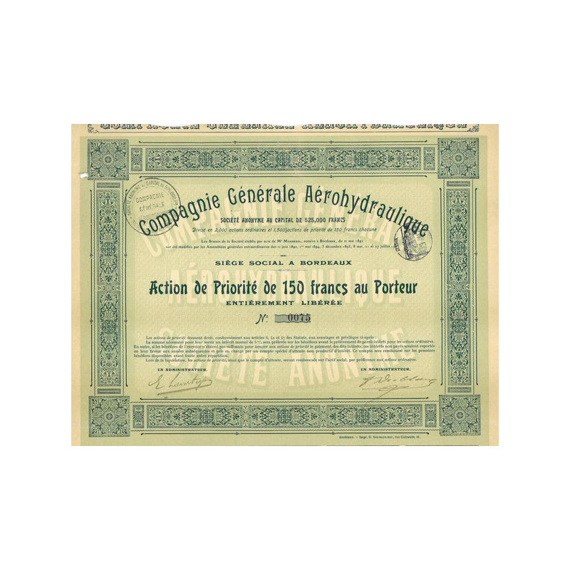 Cie Gale Aérohydraulique