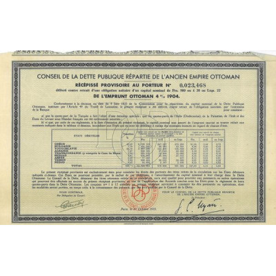 Emprunt Ottoman 4 % 1904