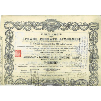 S.A. delle Strade Ferrate Livornesi (1864)
