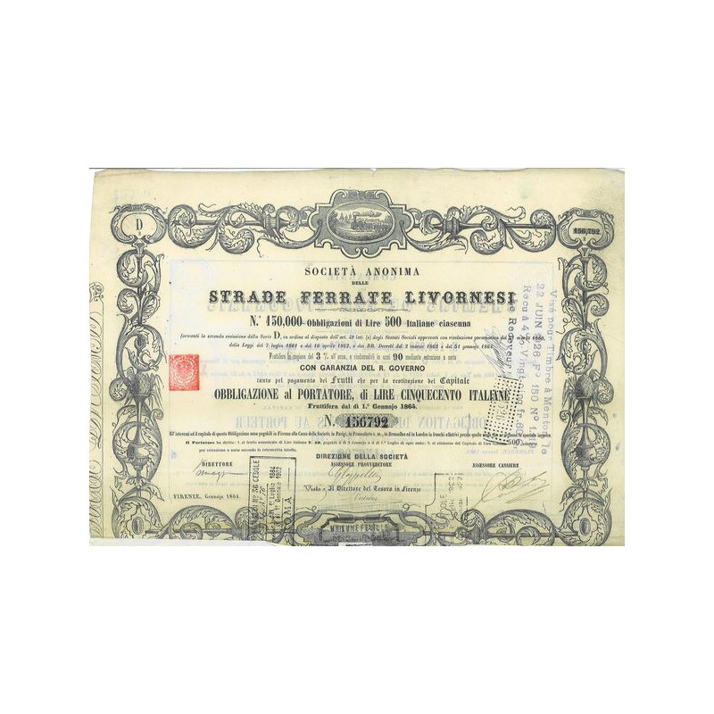 S.A. delle Strade Ferrate Livornesi (1864)