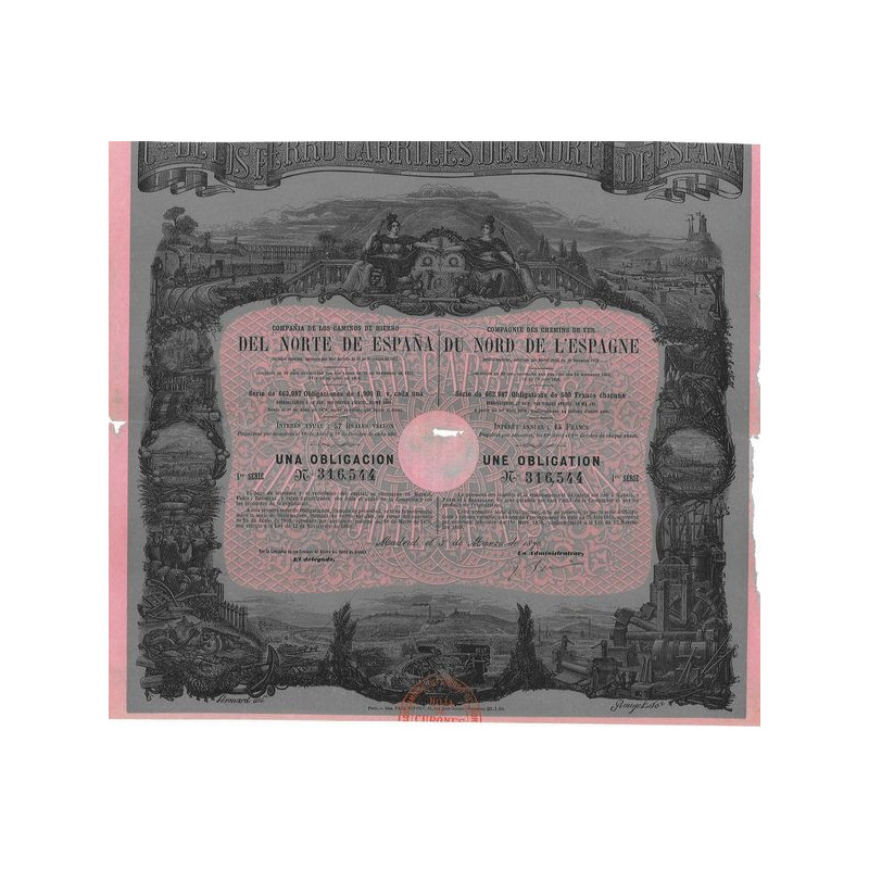 Cie des Chemins de Fer du Nord de l'Espagne (1870)