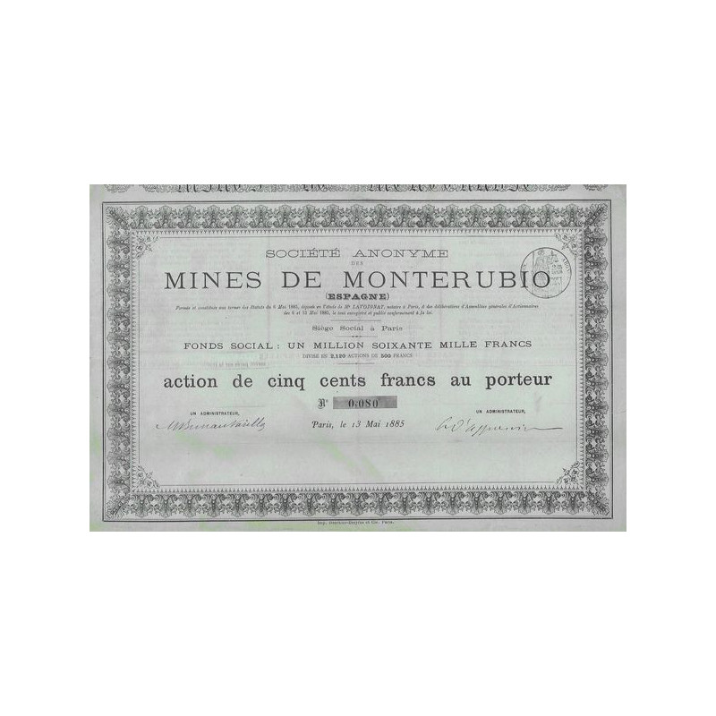 S.A. des Mines de Monterubio (Espagne)