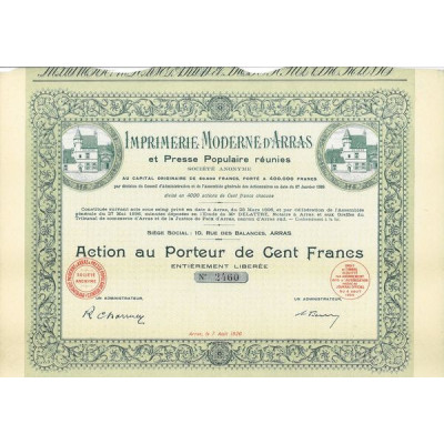 Imprimerie Moderne d'Arras et Presse Populaire Réunies