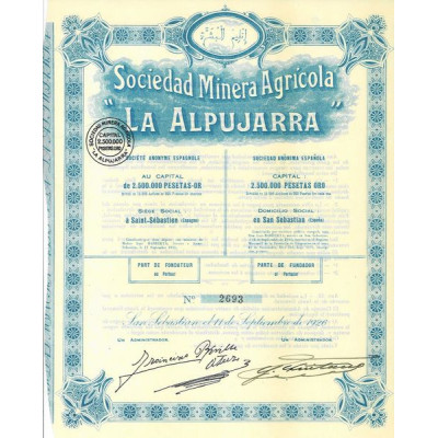 Sociedad Minera Agricola "La Alpujarra" (PF)