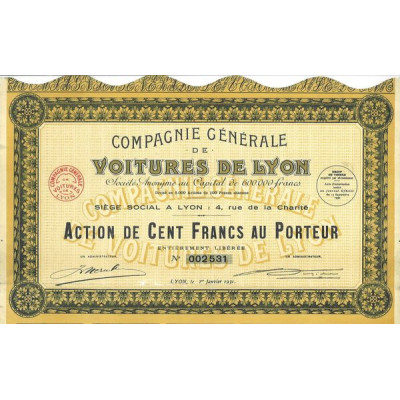 Cie Gale de Voitures de Lyon (Act 100 F)